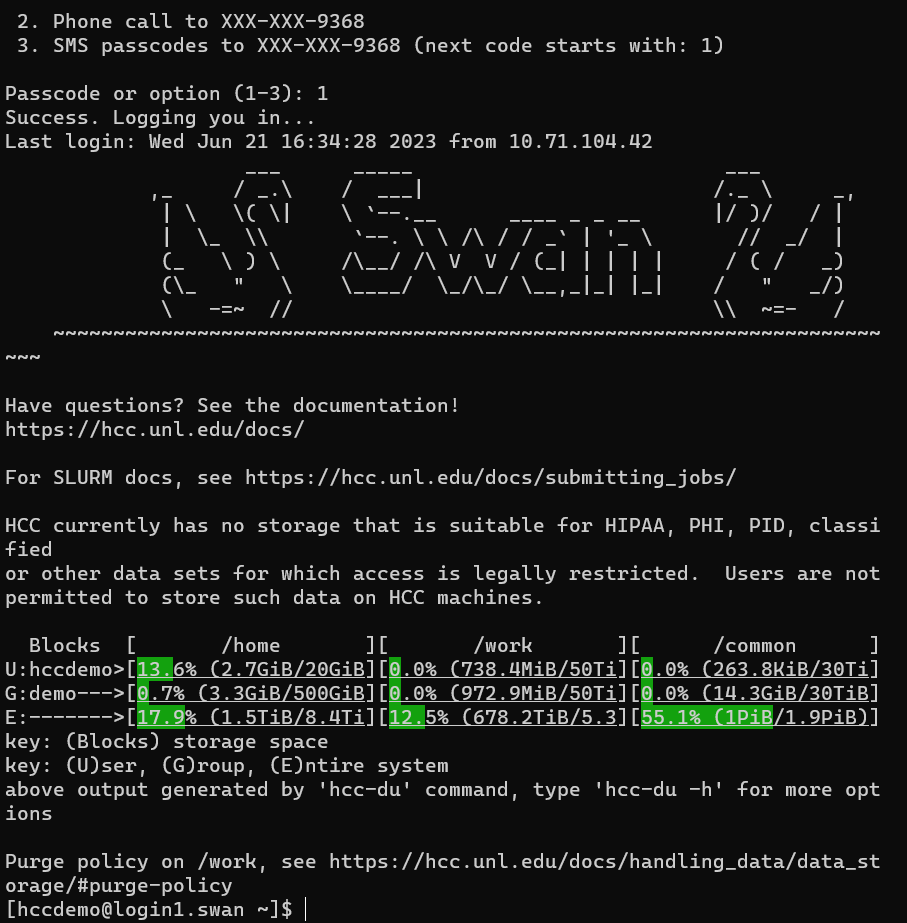 Swan terminal
