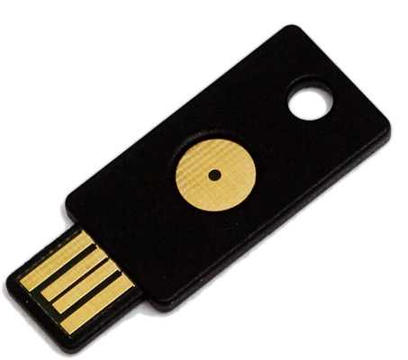 Yubikey shown