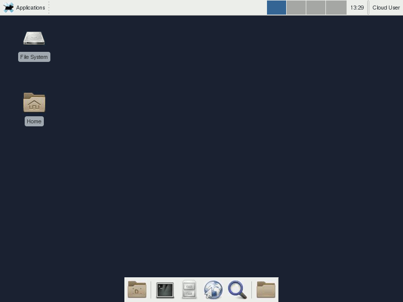 example of Xfce Linux desktop