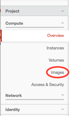 side menu with Images circled