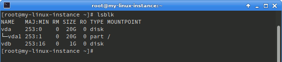 example of the drive devices and partitions listed