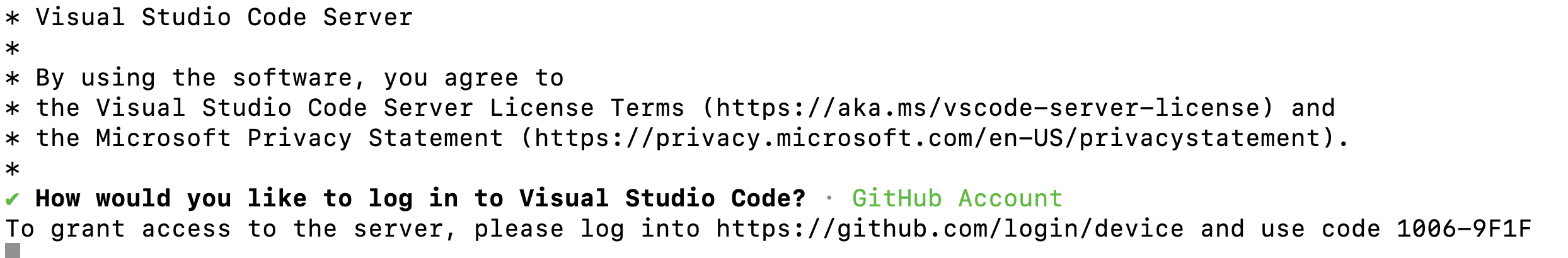 Logging in with GitHub Account