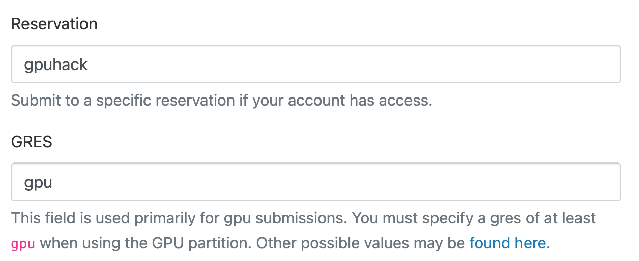 GPU Hackathon reservation
