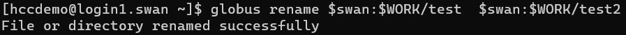 command to rename files on the remote endpoint