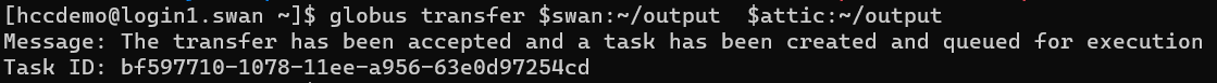 transfer entire directory on remote endpoint